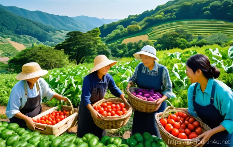 농촌관광기획사 전문 분야 실습 - Image Prompt 1: The Joy of Hands-On Harvest**